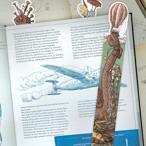 HUNGRY MINDS Hand-Drawn Octopus Bookmarks Set of 5