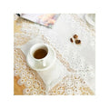 Lace Placemats Set of 6 Washable Off White 12x18inch - color: Dandelion, size: 6pcs
