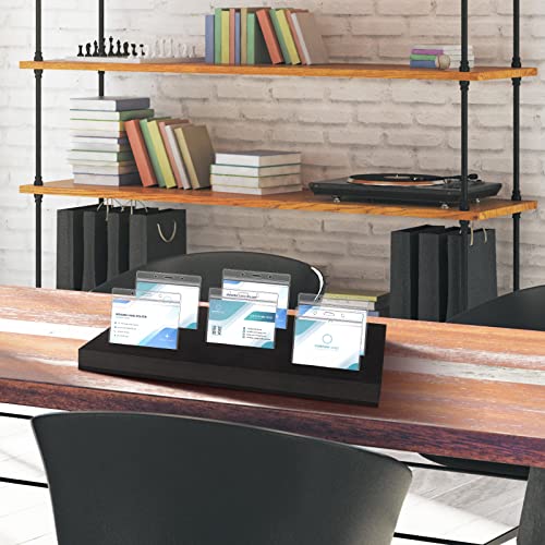 Lincia 12 Pcs Name Badge Holder ID Tray Organizer Foam Holds