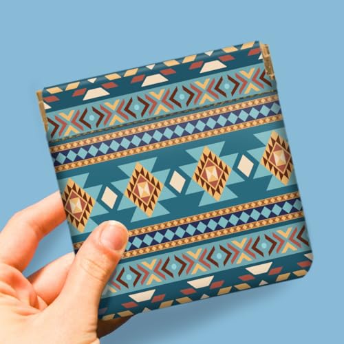 Peacoblue Bohemian and Aztec Coin Purse,PU Leather Squeeze Pouch 4PCS - style: Bohemian and Aztec