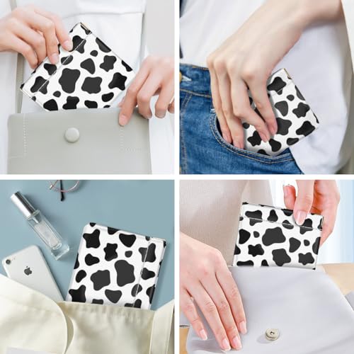 Cow Squeeze Coin Purse Pouch Small Makeup Bag for Purse - color: Cow, size: Small (4.4"x3.85")