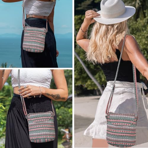 Satchel Saddle Pocket Swing pack Bag Collection Messenger Shoulder Bag Travel Purse Wallet - color: Multiple Pattern M