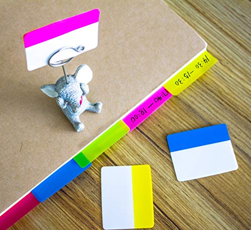 500 Pieces Tabs 2 Inch Sticky Index Tabs, Writable and Repositionable - color: Vibrant, size: 500