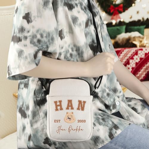 WCGXKO Korean Pop Gift Korean Group Merch Boys Group Est 1999 Dwaekki Crossbody Bag for Pop Music Lover - color: 2000quokka Cr