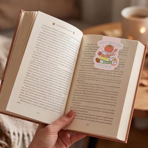 Fall Magnetic Bookmarks for Women, Funny Autumn Magnet Book Mark - color: Funny Autumn