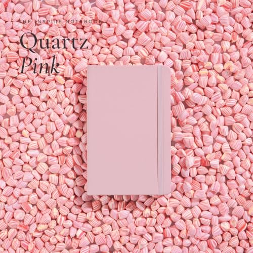 Leather Notebook, Writing Journal, Quartz Pink - color: Quartz Pink, size: Large