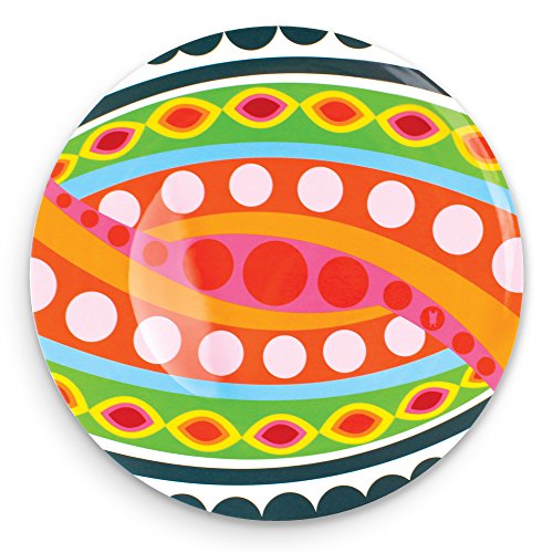 French Bull 15" Round Platter - Melamine Dinnerware - Plate, Dish, Serving, Collection - Tropic Fantasia - color: Tropic Fantasia, size: 15" Round Platter