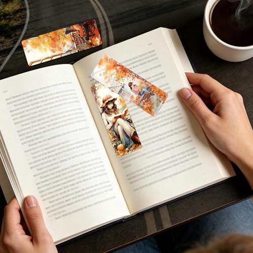 Fall Bookmarks, Autumn Aesthetic Book Marks for Book Lovers - style: Fall