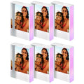 WINKINE 6 Pack Instax Mini Picture Frame, 2x3 Small Picture Frames - color: Iridescent, size: 6 pack
