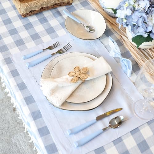 ANNOVA Silverware Set Stainless Steel Colorful Handle Tableware Kitchen Flatware Set Utensils, Includes Dinner Knives, Forks, Spoons, Salad Forks & Dessert Spoons (Light Blue25, 20 Pieces) - color: Light Blue25 20Pieces