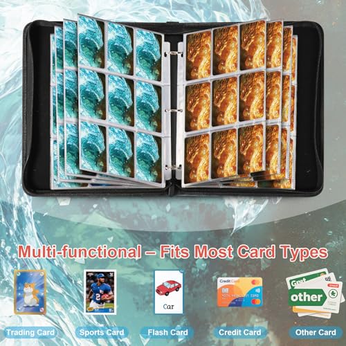 Dragon 9 Pocket Trading Card Binder Album - color: Crystal & Magma Dragon