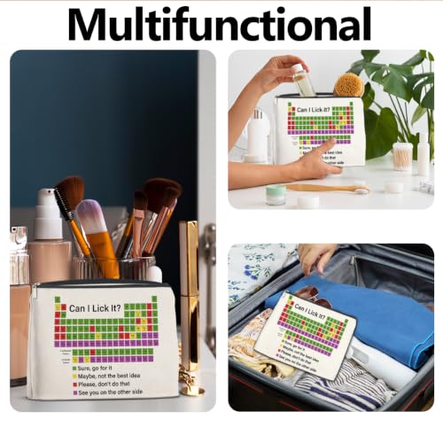 LyoGao Funny Periodic Table Makeup Bag, Science Teacher Gifts Cosmetic Bag - color: ccc