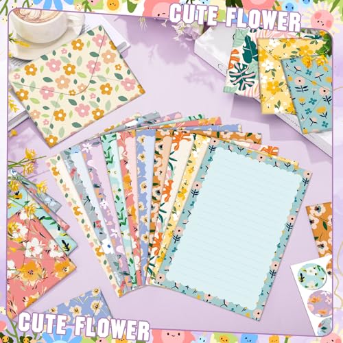 TaoBary 160 Pcs Kawaii Stationery Paper and Envelopes Set, 5.5 x 8.25'' - size: 5.5 x 8.25 Inch, style: Kawaii