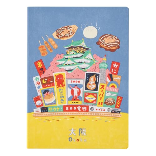 NOLTY JAPAN NOTE, A6 Notebook Featuring Japanese Design, Osaka, JP0104 - color: Osaka