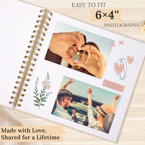 10"x10" Scrapbook Photo Album Linen Cover 20 Sheets 40 Pages White Paper - color: Light Blue, size: 10 Inch 40 Pages