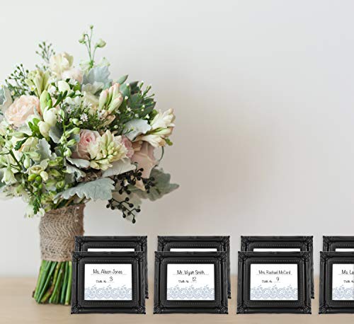 MCS Wedding Photo Frame/Placecard Holder, Black, 24-Pack - color: Black