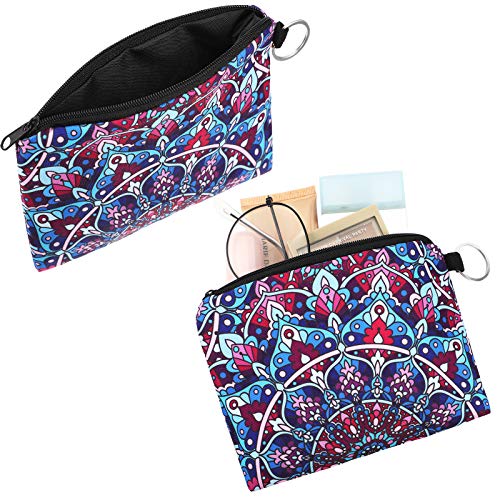 Boao 10 Pcs Small Change Coin Purse - size: 4.52 x 3.74 Inch, style: Flower Print