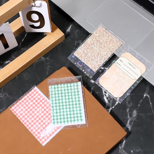 100 Pcs Photocard Sleeves Love Heart-Shape Laser Flashing Card Sleeves Trading Cards Sleeve Holographic Foil Protective Cover Foil Card Protective Sleeve 65x90mm