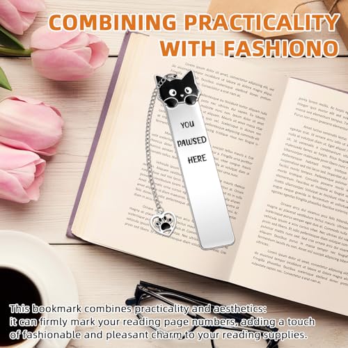 2Pcs Cat Silly Goose Bookmark Funny Gifts for Men Women Book Lover Cute Metal Book Mark Stainless Steel Bookmark Reading Lover Gifts Accessories Unique Friend Coworker Teacher Gift Birthday Gift - style: Am-cat goose