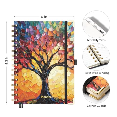 AHGXG Academic Planner 2026-2027, July 2026 - June 2027, 5.7" x 8.3" - size: 5.7" x 8.3"
