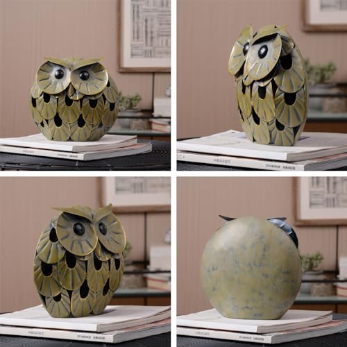 Owl Statue Animal Figurine Modern Sculpture Decor 9.4 Inch - size: Large