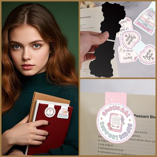 Magnetic Bookmarks for Book Lovers, Cute Book Marks, Bookmark Clips - color: Pink, Book Lovers