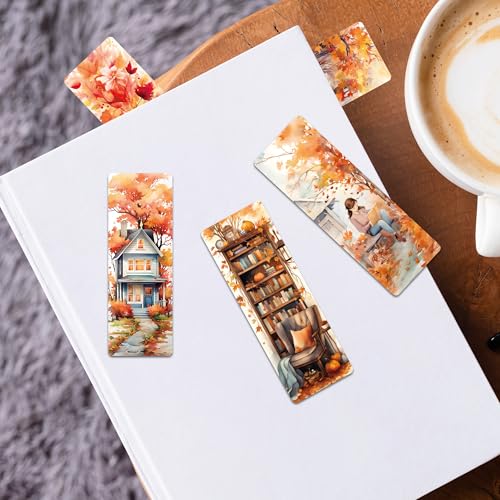 Fall Bookmarks, Autumn Aesthetic Book Marks for Book Lovers - style: Fall