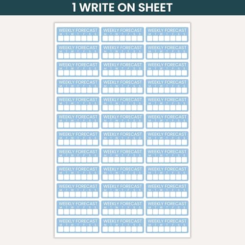 bloom daily planners Weather Planner Stickers - 8 Sheets / 837 Icons & Illustrations - Forecast Themed Variety Pack for Planning & Journaling - color: Weather Pack