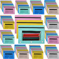 Zhehao 100 Pcs Classroom Binder Pencil Pouches, Macaron, 2 Zipper - color: Macaron, style: 2 Zipper