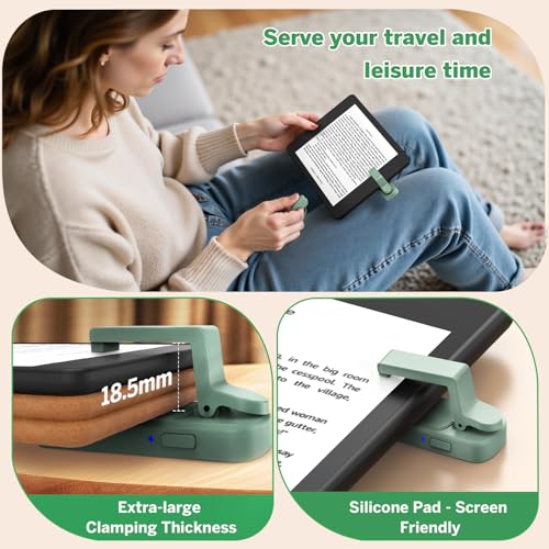 Page Turner Ring for Kindle,Remote Control for iPhone iPad Tablets eReaders - color: Green
