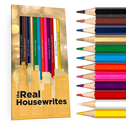 Glam Writes Colored Pencils, 12 Foil-Stamped Gift Set - style: The Real Housewives