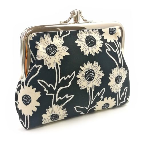 Cute Floral Buckle Coin Purses Vintage Pouch Kiss-lock Change Purse Wallets… - color: 17