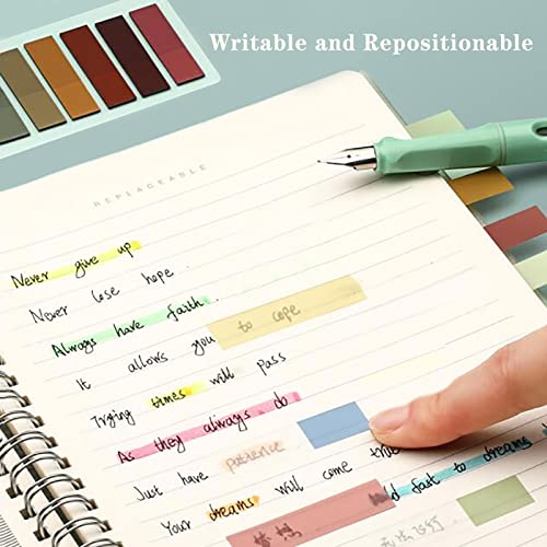 ELII 600 Pcs Index Tabs Page Markers,Transparent Sticky Notes,Book Tabs - size: 600pcs