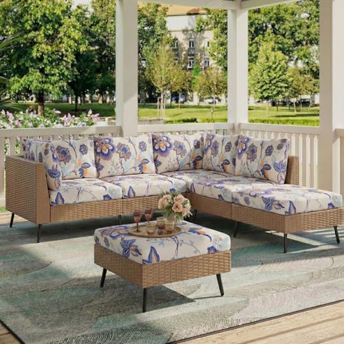 hyha Printed Couch Cushion Covers, Sofa Covers Washable for 2 Cushion Couch - color: Beige, size: Seat Cover 2 Pack