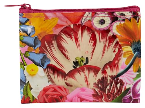 Blue Q Coin Purse - Cute Coin Pouch for Men & Women, Small Pouch Organizer - color: Blossom