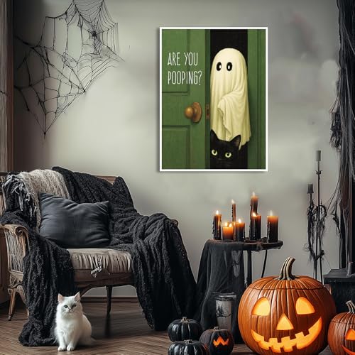 Ghost Cat Diamond Art Kits for Adults, Diamond Painting Kits for Beginner - color: JOJO-DP116