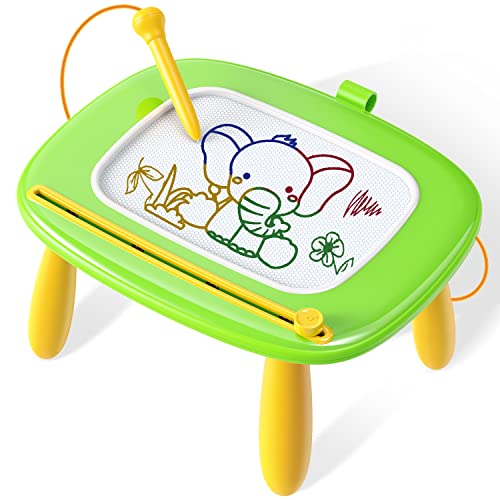 Seimome Toddlers Toys Ages 1-3, Magnetic Drawing Board, Doodle Board Pad Learning and Educational Toys for 18 Months Baby 1-3 Yr Kids Birthday Gifts- Green - color: Green