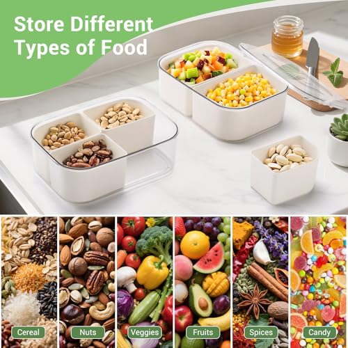 LUXEAR Small Snack Box Container 2 Pack, Dishwasher Safe&Freezer Safe - size: Small 2 Pack