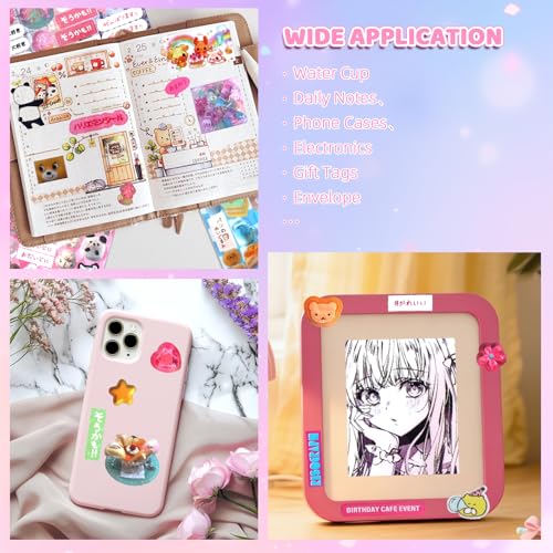 800Pcs Japanese Sticker Book for Journaling Adult, Cute Scrapbook Stickers - style: Bg 45 Sheet Parade