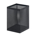 Comix Mesh Pen Holder Desk, Wire Pencil Holder with Foam Pad and Non-Slip Bottom Office Supplies Desk Organizer for Home Office School, 1 Pack - color: Square-1 Pack