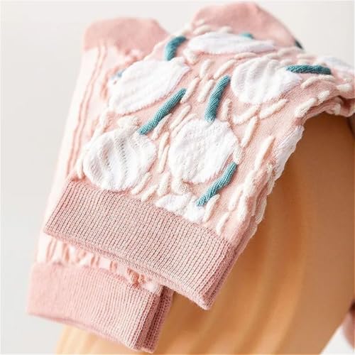Lavish Lavender Argyle Frill Socks for Women, Dress Socks - color: 5pair-pink