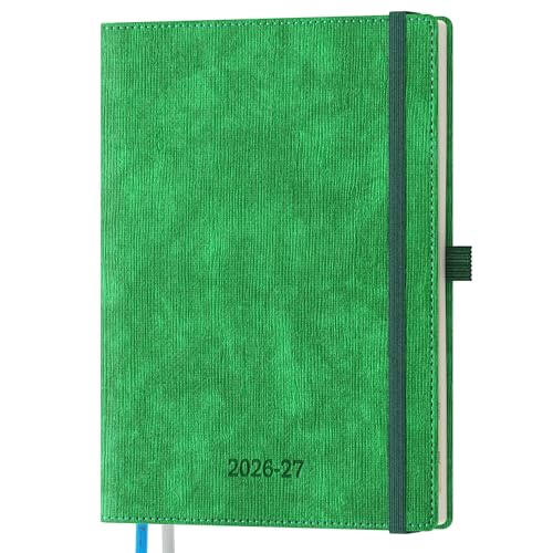 2026-2027 Weekly and Monthly Planner (Jul.2026–Dec.2027) - color: Green, size: Medium-8.5" x 6.5"