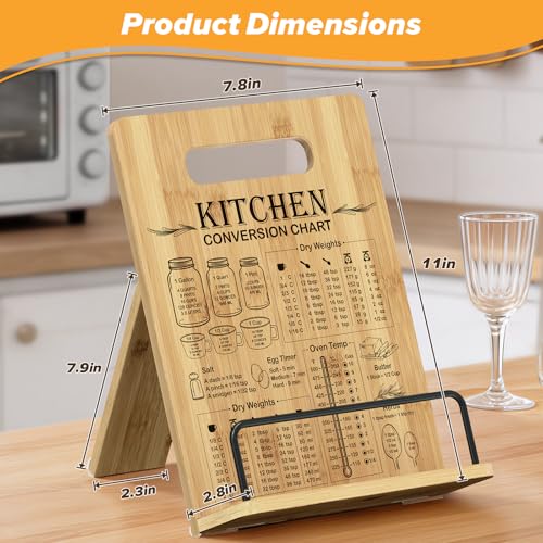 Cookbook Stand-Wooden Recipe Book Holder for Kitchen Counter - color: Wood