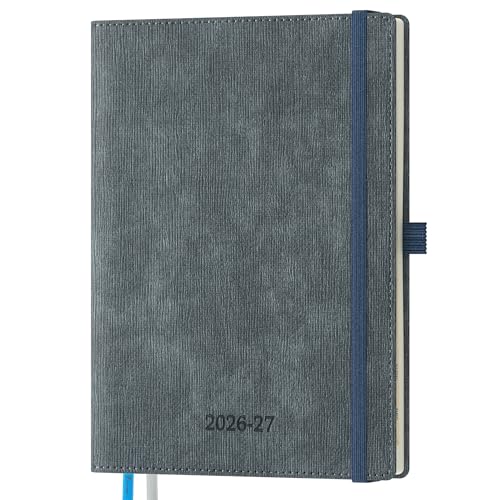 2026-2027 Weekly and Monthly Planner (Jul.2026–Dec.2027) - color: Charcoal Gray, size: Medium-8.5" x 6.5"