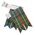 EZE Kilt Flashes for Men with Heavy Buckle Adjusters, Plain & Tartan Kilt Sock Flashes Acrylic Wool - color: Ferguson
