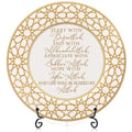 Sieral 1 Set Islamic Allah Gift Table Decoration Ceramic Ramadan Plate