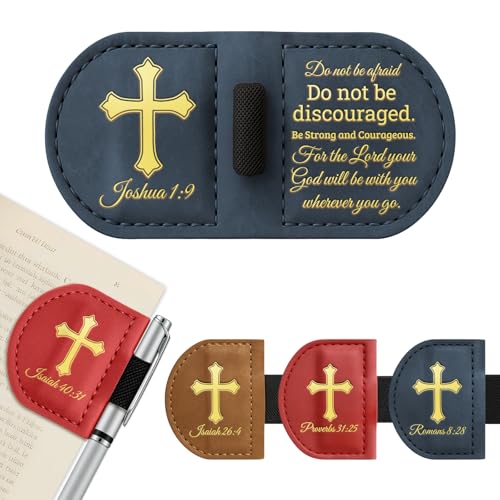 Personalized Magnetic Bookmarks,Bible Bookmark(Blue,Joshua 1:9) - color: Blue, size: Joshua 1:9