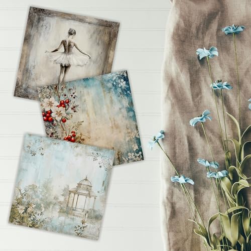 PARTH IMPEX 192 Sheets Scrapbook Paper 6x6 Single-Side - 160gsm Thick