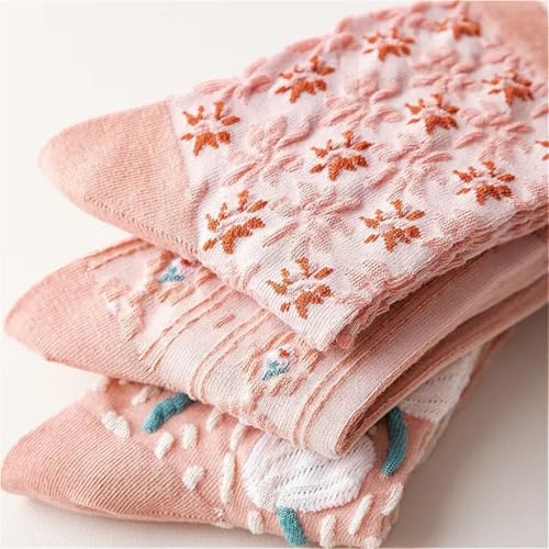 Lavish Lavender Argyle Frill Socks for Women, Dress Socks - color: 5pair-pink2