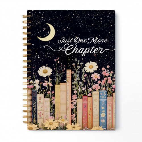 WDXIA Night Floral Books Spiral Notebook 5.5x8.3 Inch - color: pattern-12
